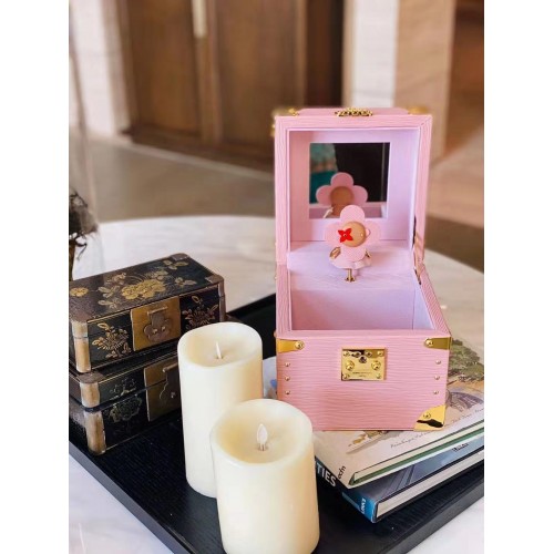 Louis Vuitton Monogram Canvas Music Scarf Box M7896 Růžová