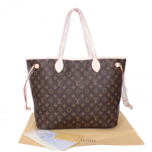 Kabelka Louis Vuitton Monogram Canvas Neverfull GM M40991 Fuchsiová