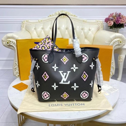 Kabelka Louis Vuitton Monogram Canvas Neverfull MM M45818 černá