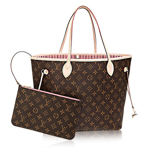 Kabelka Louis Vuitton Monogram Canvas Neverfull MM M50366 Rose Ballerine