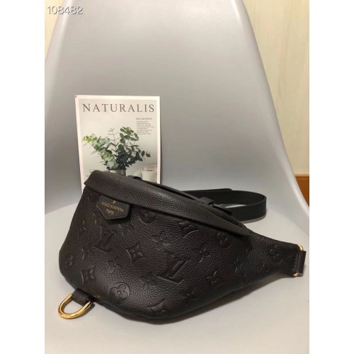 Louis Vuitton Monogram Canvas Originální kožená kabelka na opasek M55426 černá