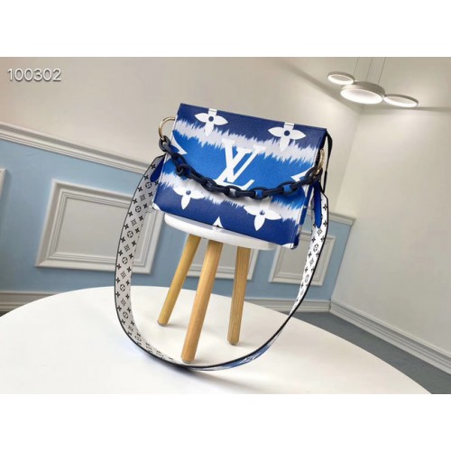 Louis Vuitton Monogram Canvas Original Leather M68137 modrá