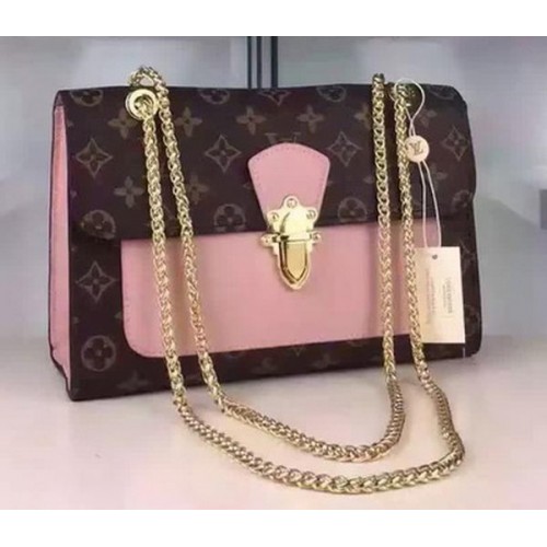 Plátěná kabelka Louis Vuitton Monogram PALLAS CHAIN M41731 růžová