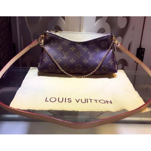 Monogram Louis Vuitton plátno PALLAS CLUTCH M41638 OffWhite