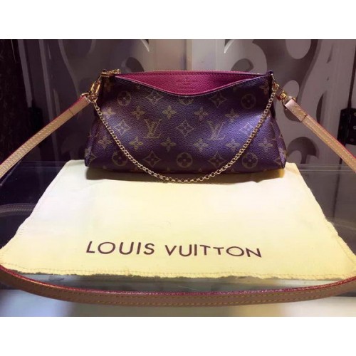 Plátěná kabelka Louis Vuitton Monogram PALLAS CLUTCH M41638 Růžová