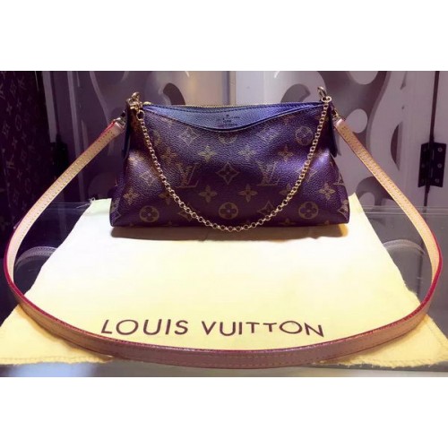 Plátěná kabelka Louis Vuitton Monogram PALLAS CLUTCH M41639 Noir