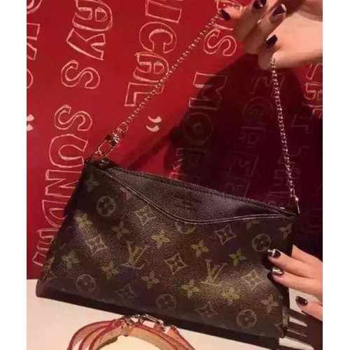 Louis Vuitton Monogram Canvas PALLAS CLUTCHESS M41638 Černá