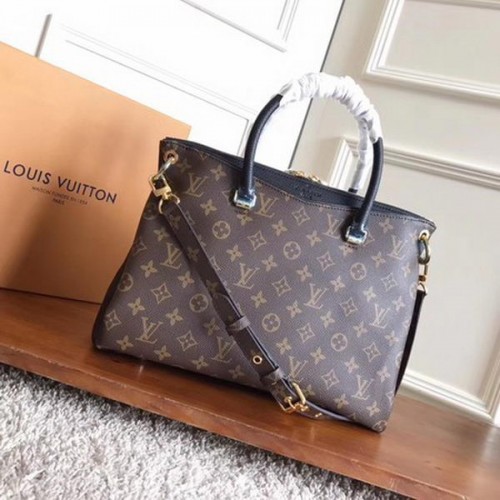 Plátěná taška Louis Vuitton Monogram PALLAS M42810 Černá