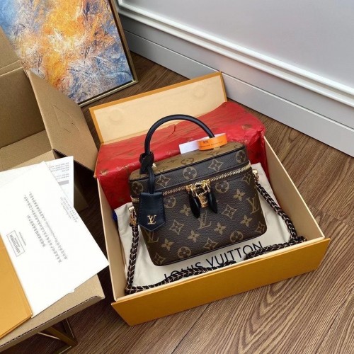 Kosmetická taška Louis Vuitton Monogram Canvas Reverse Nice M45165 černá