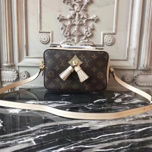 Plátěná kabelka Louis Vuitton Monogram 44258 bílá