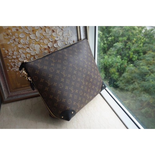 Kabelka Louis Vuitton Monogram Canvas Triangle Softy M41130 černá