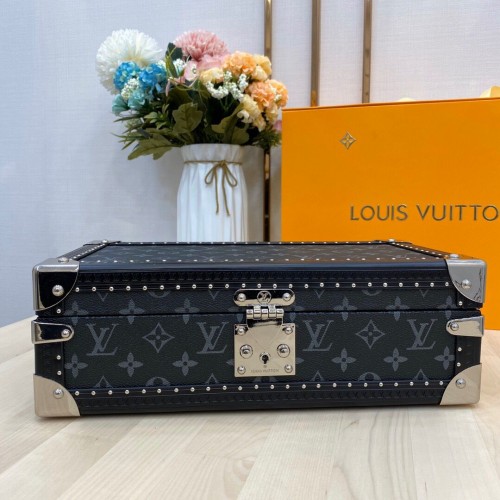 Hodinky Louis Vuitton Monogram Canvas Box 40664 Černá