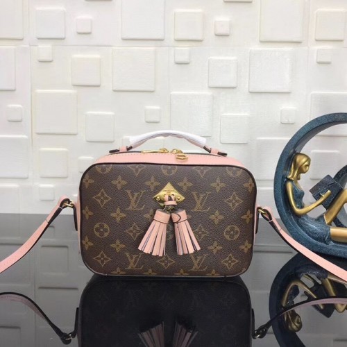Louis Vuitton Monogram Canvas originální kožená taška SAINTINGE N40154 růžová