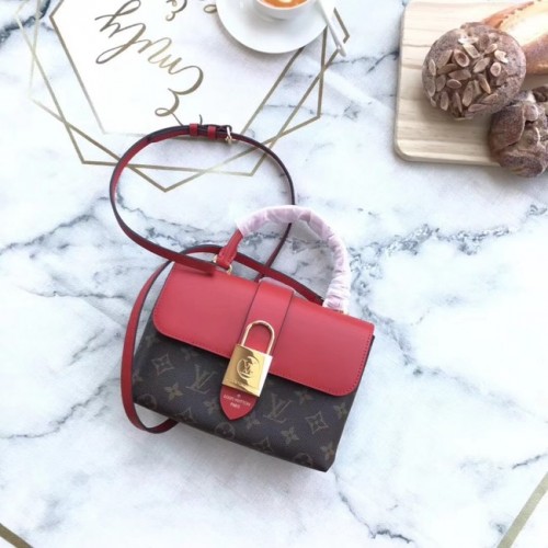 Originální kabelka Louis Vuitton Monogram Canvas M43129 červená