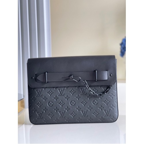 Louis Vuitton Monogram Eclipse POCHETTE Parní hrnec M80140 Black