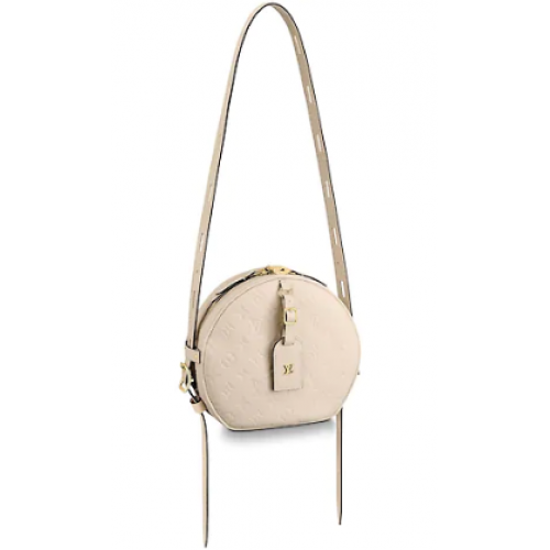 Louis Vuitton Monogram Empreinte Soft Hat Box M45276 Ivory