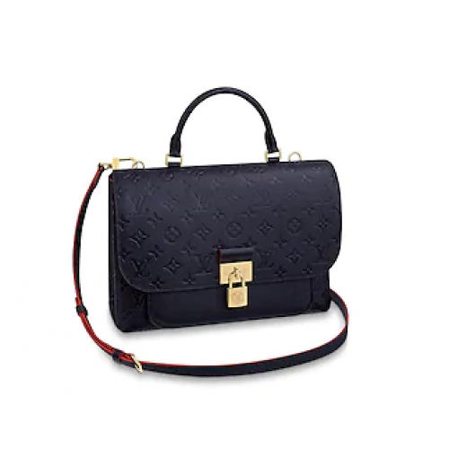 Louis Vuitton Monogram Empreinte Bag MARIGNAN M44545 Navy Red