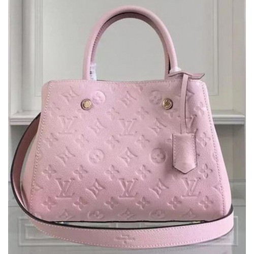 Louis Vuitton Monogram Empreinte Montaigne BB taška M50665 růžová