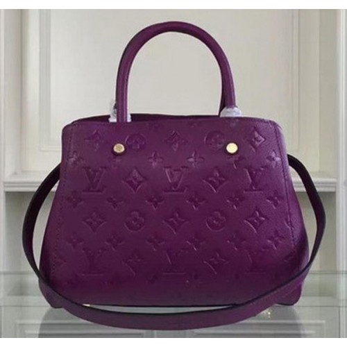 Louis Vuitton Monogram Empreinte Montaigne BB taška M50665 Fialová