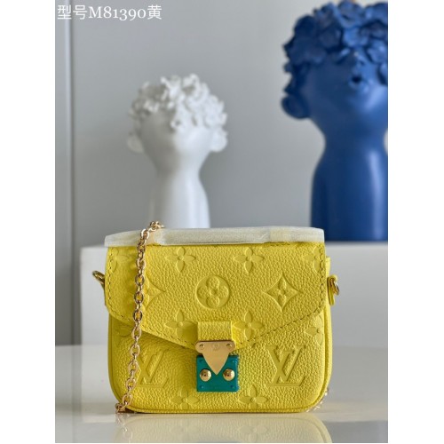 Louis Vuitton Monogram Empreinte POCHETTE METIS BB M81390 žlutá