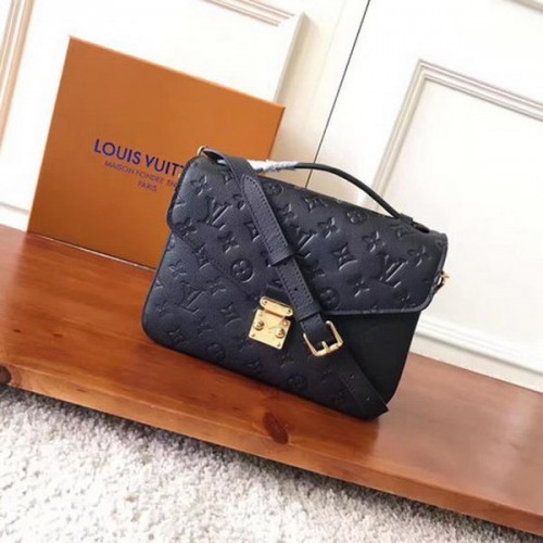 Monogram Louis Vuitton Empreinte Pochette Metis M41488 Black