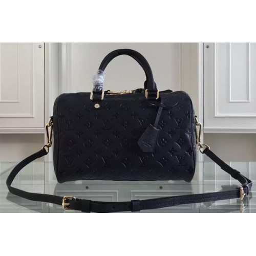Louis Vuitton Monogram Empreinte Speedy taška přes rameno 30 M91330 černá