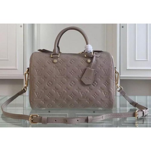 Louis Vuitton Monogram Empreinte Speedy taška přes rameno 30 M91330 šedá