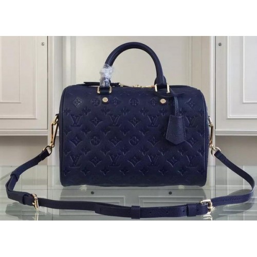 Louis Vuitton Monogram Empreinte Speedy taška přes rameno 30 M91330 Royal