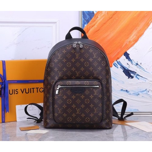 Plátěný batoh Louis Vuitton Monogram s makasarovým potahem JOSH M45349