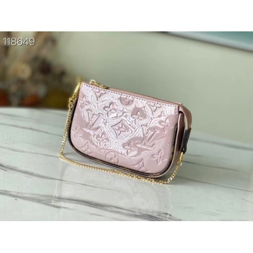 Louis Vuitton Monogram Vernis Mini Pouzdro Doplňky M58009 růžová