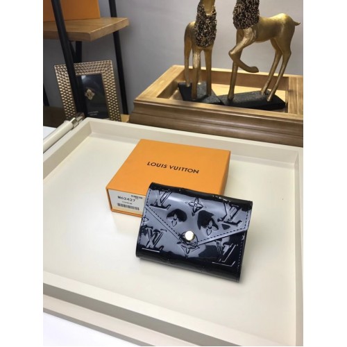 Louis Vuitton Monogram Vernis VICTORINE WALLET M62427 černá