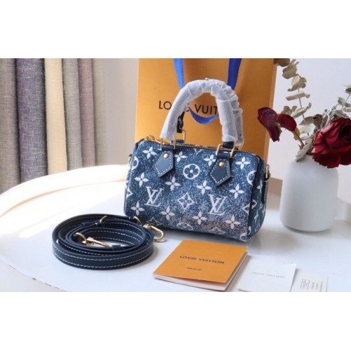 Kabelka Louis Vuitton NANO SPEEDY M81213 modrá