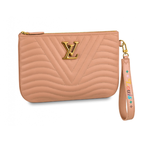 Louis Vuitton NEW WAVE Zipper Clutch bag M67500 Noisette