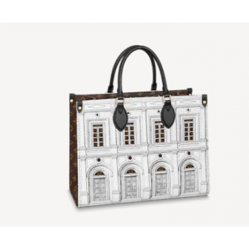 Kabelka Louis Vuitton ONTHEGO MM M59264 černá a bílá