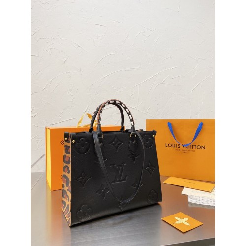Louis Vuitton ONTHEGO Monogram MM M45889 Leopard Černá