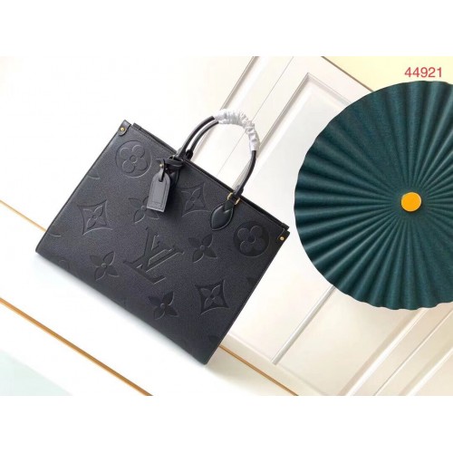 Originální kožená taška Louis Vuitton ONTHEGO M44576 černá