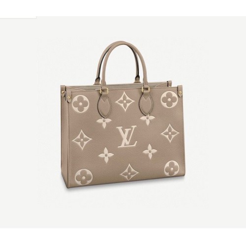 Louis Vuitton ONTHEGO Originální kožená kabelka MM M45494 šedá