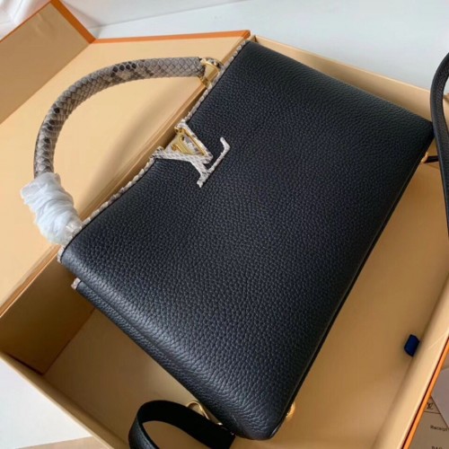 Louis Vuitton originální kabelka CAPUCINES PM M94586 černá