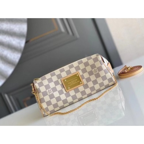 Louis Vuitton Originální spojka Damier Azur Canvas EVA N55213
