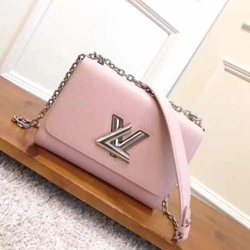 Kabelka Louis Vuitton Original Epi Leather Twist MM M50380 růžová