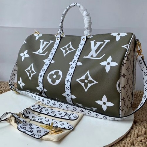 Louis Vuitton Originální KEEPALL 50 M44590 Khaki