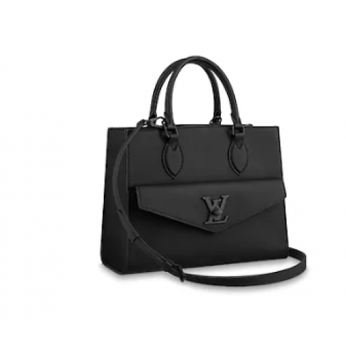 Originální kabelka Louis Vuitton LOCKME TOTE M55845 černá