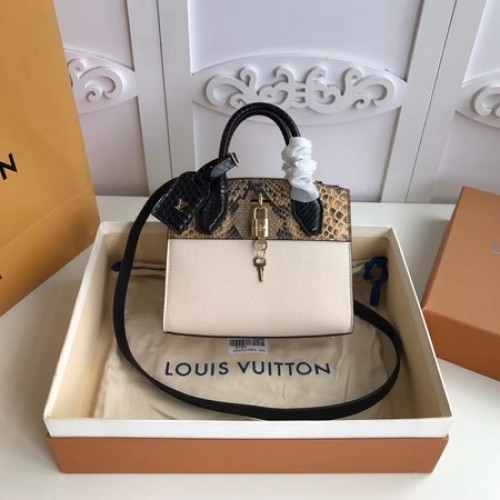 Louis Vuitton Originální kožená kabelka N95976 bílá