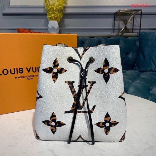 Louis Vuitton originální kožená kabelka Neonoe M44717 bílá