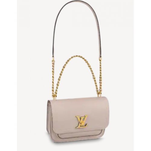 Louis Vuitton Original Lockme řetízková malá kabelka M57067 šedá