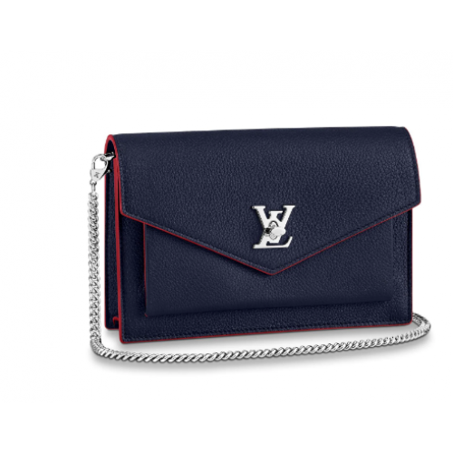 Louis Vuitton Originální kabelka MYLOCKME Chain M63471 Royal Blue