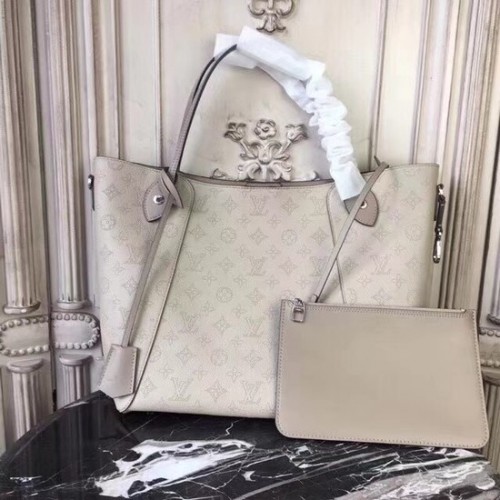 Louis Vuitton Original Mahina Kožená taška HINA M53140 krémová