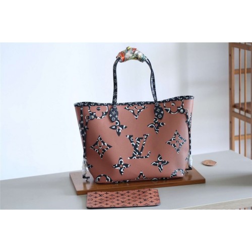 Louis Vuitton originální monogram plátěná taška NEVERFULL M41177 hnědá