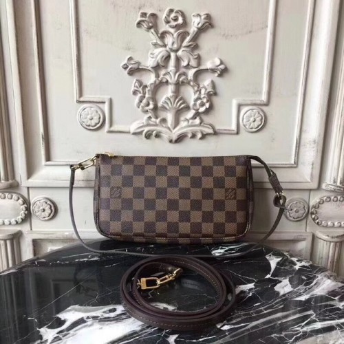 Originální pouzdro na příslušenství Louis Vuitton Damier Ebene Canvas M40712