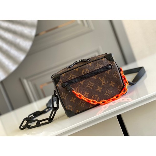 Louis Vuitton originální monogramová plátěná kabelka se zipem M68906 černá a hnědá